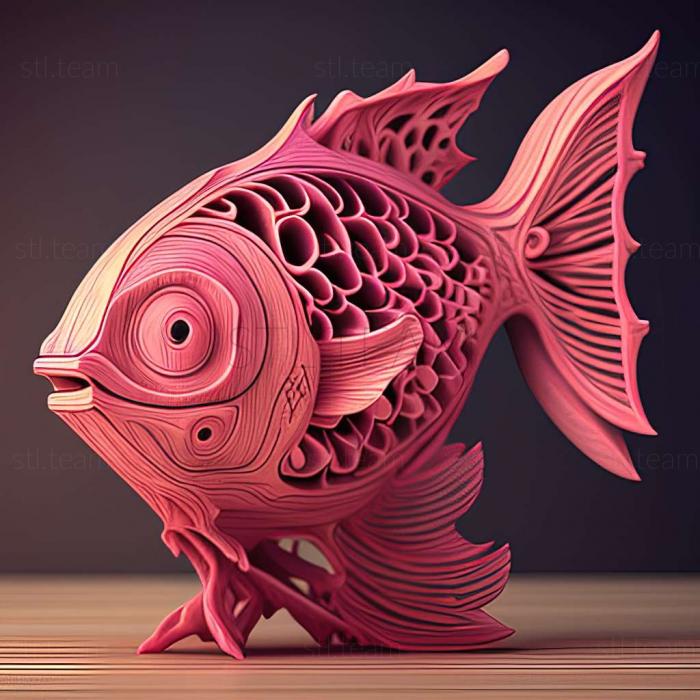 Animals Pink munchausia fish